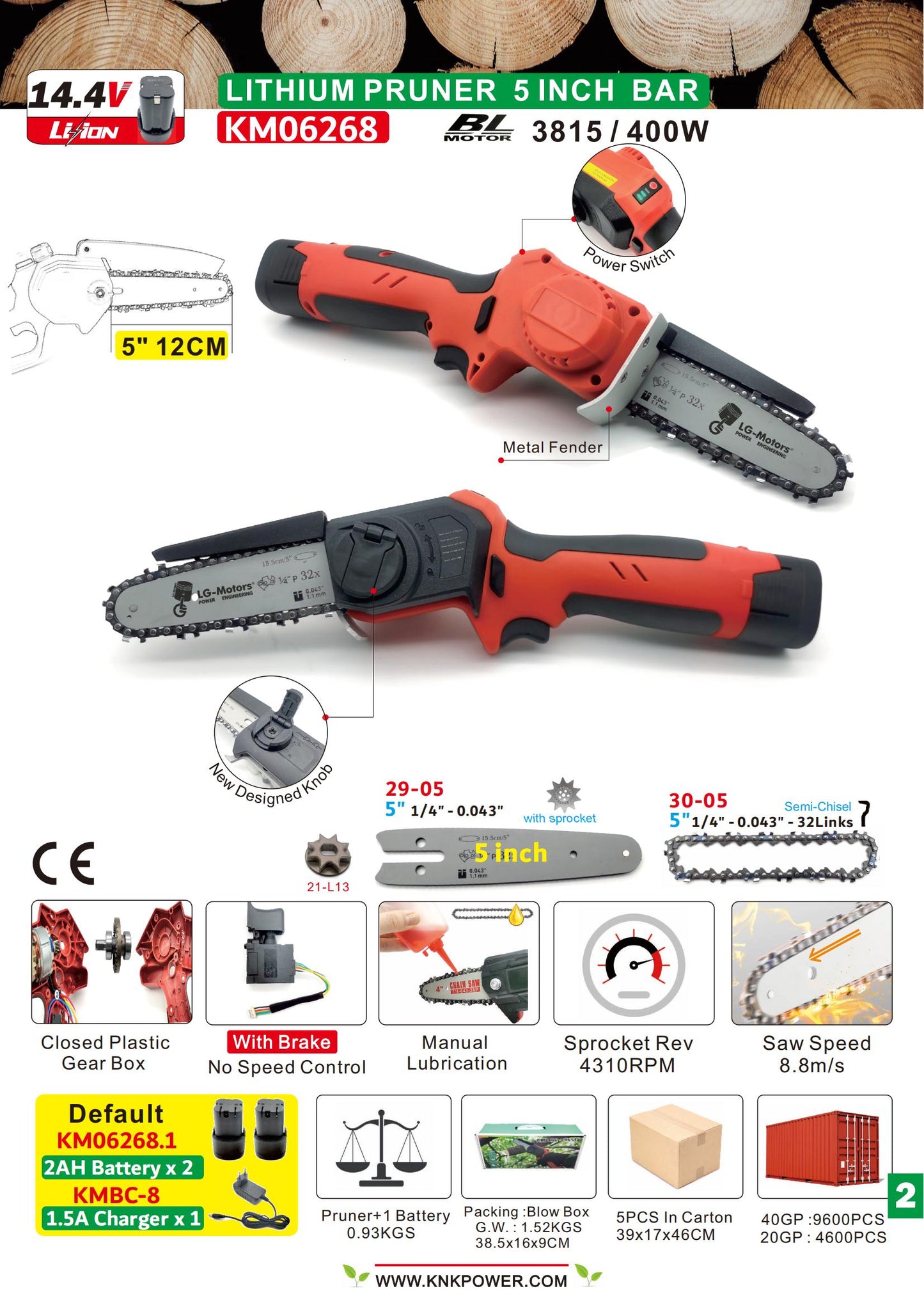 MINI LITHIUM PRUNER SAW 5" KM06268
