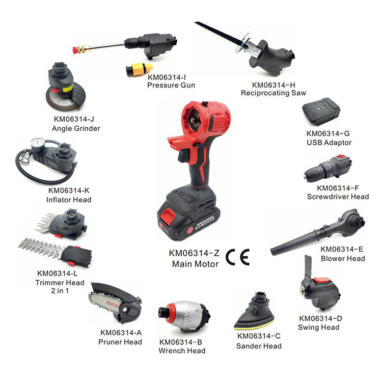 LITHIUM BATTERY MUTI-PURPOSE SAW TOOLS 9 IN 1 KM06134